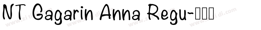 NT Gagarin Anna Regu字体转换